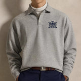 RLX Golf Jumper - Heavyweight Sweater Polo - Andover Heather SS26