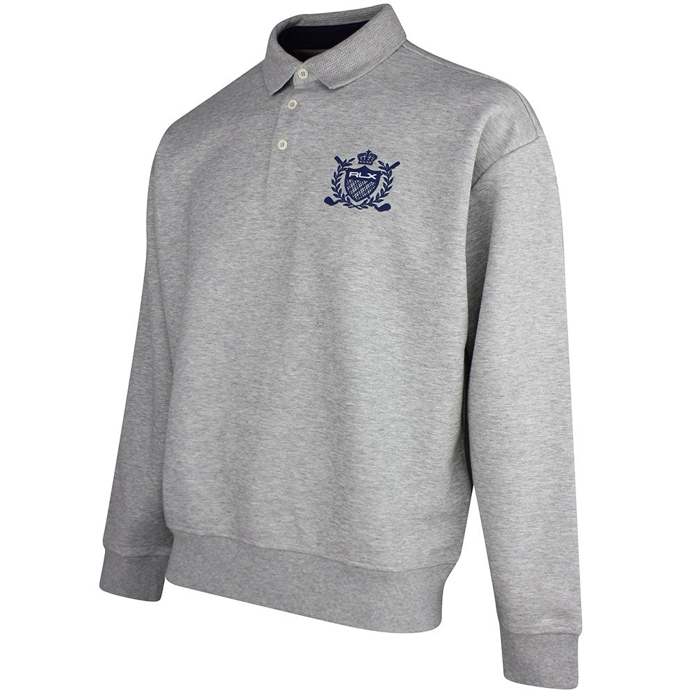 RLX Golf Jumper - Heavyweight Sweater Polo - Andover Heather SS26