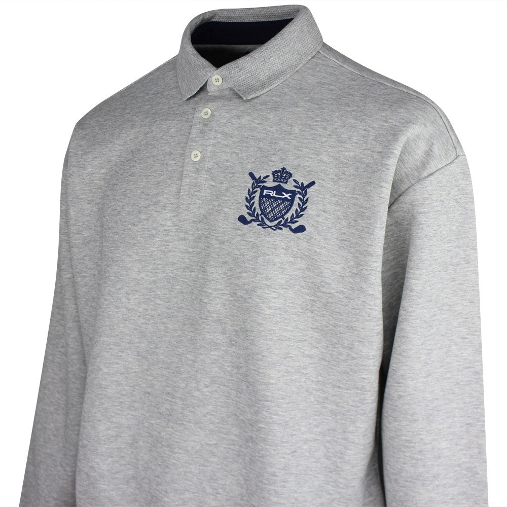 RLX Golf Jumper - Heavyweight Sweater Polo - Andover Heather SS26