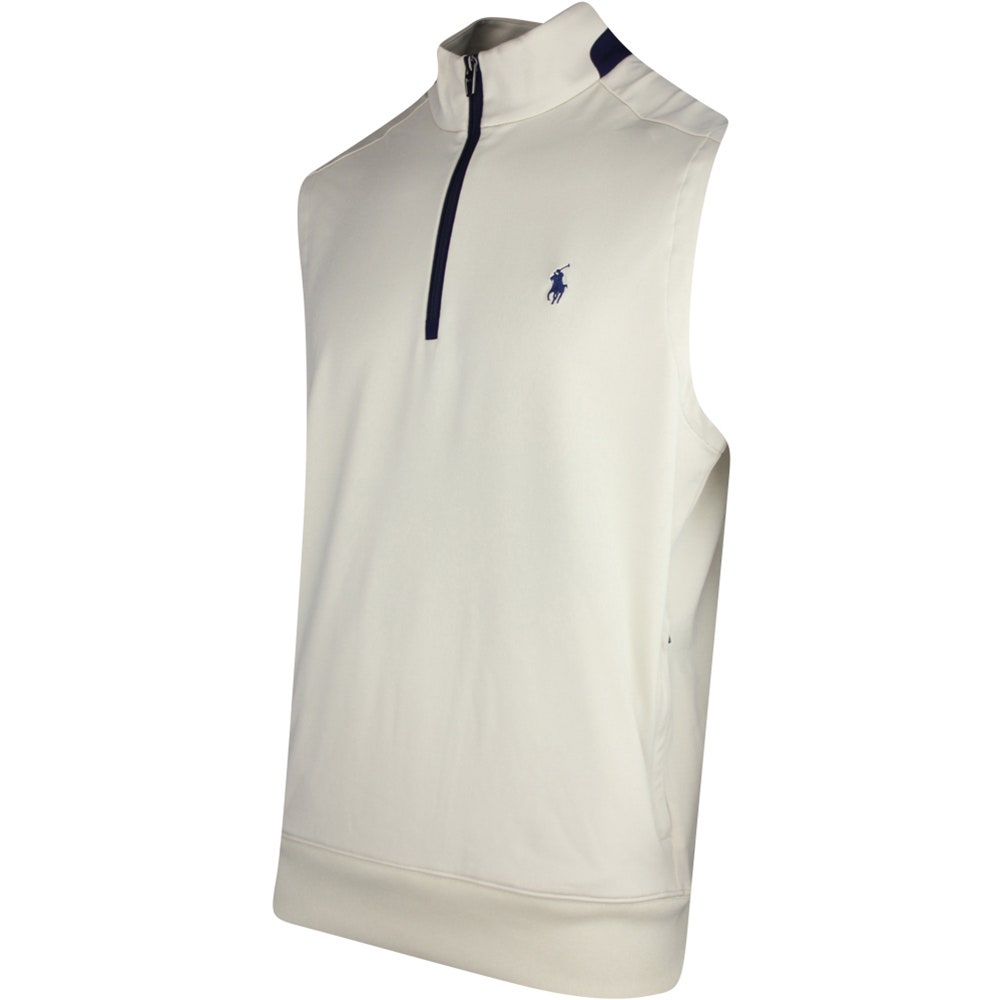 RLX Golf Jumper - Lux Performance QZ Vest - Basic Sand SS25