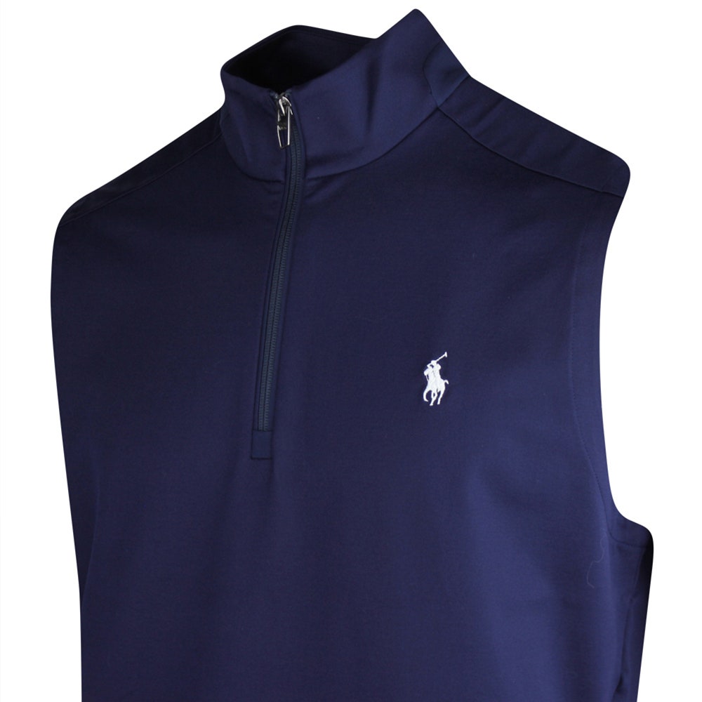 RLX Golf Jumper - Lux Performance QZ Vest - Refined Navy SS25