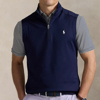 RLX Golf Jumper - Lux Performance QZ Vest - Refined Navy SS25
