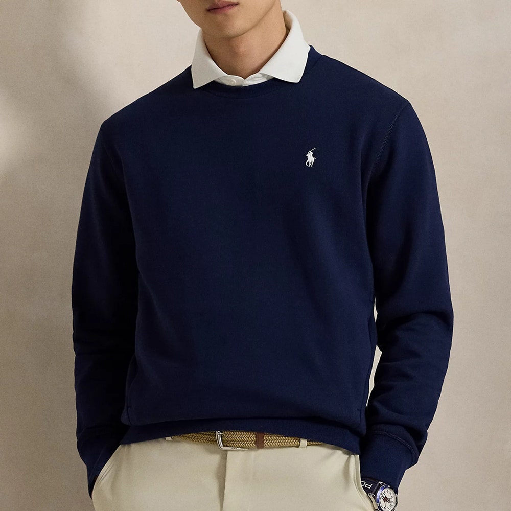 RLX Golf Jumper - Magic Fleece Crew Neck - Refined Navy FA25