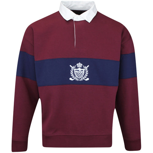 RLX Golf Jumper - Oversized Rugby Sweater - Rich Ruby FA25