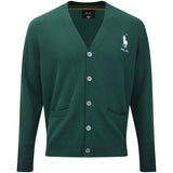 RLX Golf Jumper - RL Tour Pro Logo Cashmere Cardigan - Moss Agate SS26