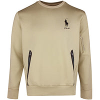 RLX Golf Jumper - RL Tour Pro Logo Fleece CN - Classic Khaki SS26