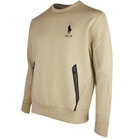 RLX Golf Jumper - RL Tour Pro Logo Fleece CN - Classic Khaki SS26