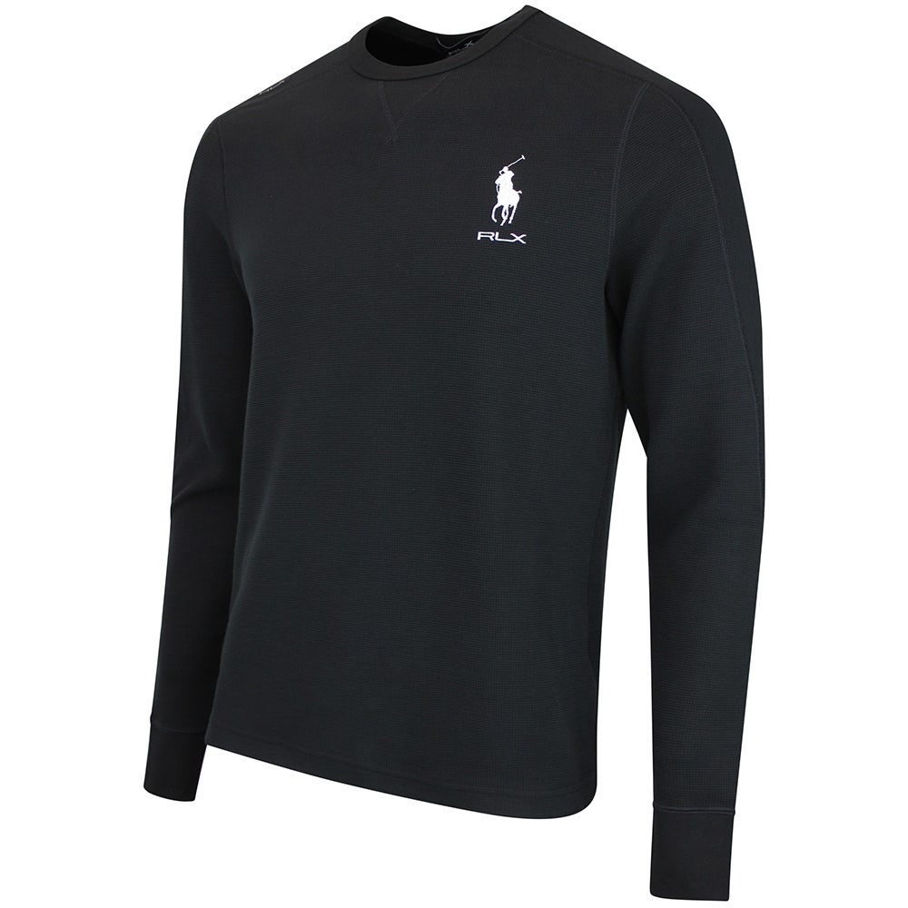 RLX Golf Jumper - RL Tour Pro Logo TW Crew Neck - Polo Black AW26