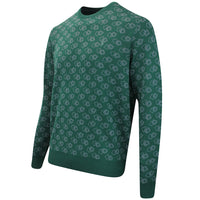 RLX Golf Pullover - CoolMax Merino Crew Neck - Green Multi FA25