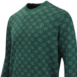 RLX Golf Pullover - CoolMax Merino Crew Neck - Green Multi FA25
