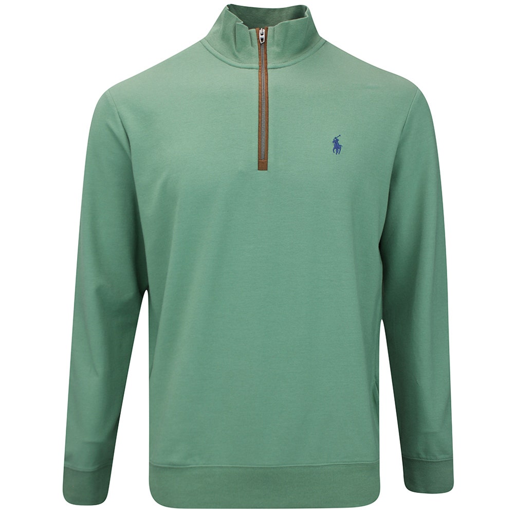 RLX Golf Pullover - Fine Guage Terry QZ - Fatigue FA25