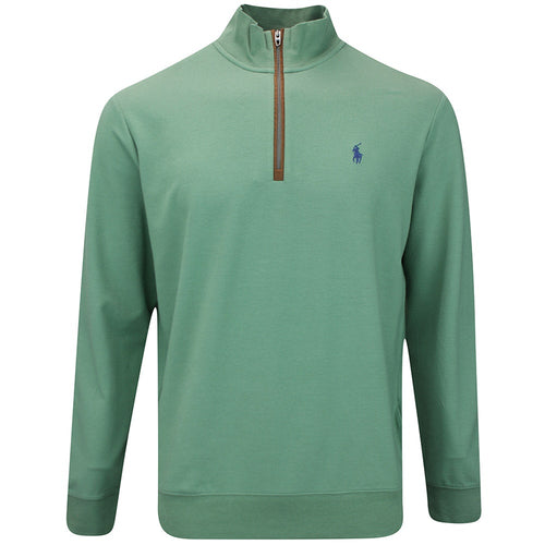 RLX Golf Pullover - Fine Guage Terry QZ - Fatigue FA25