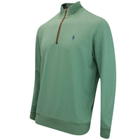 RLX Golf Pullover - Fine Guage Terry QZ - Fatigue FA25