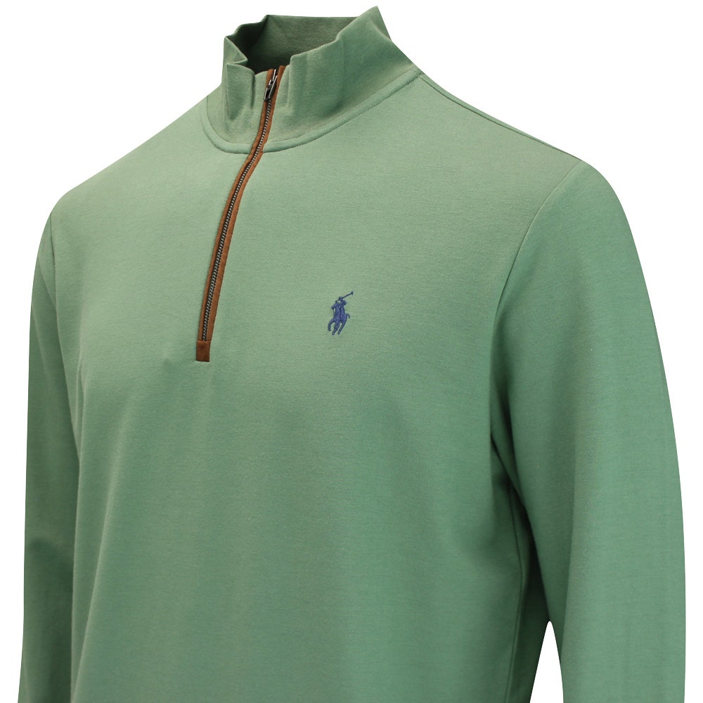 RLX Golf Pullover - Fine Guage Terry QZ - Fatigue FA25