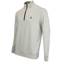 RLX Golf Pullover - Fine Guage Terry QZ - Stone Pebble FA25