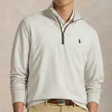 RLX Golf Pullover - Fine Guage Terry QZ - Stone Pebble FA25