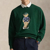 RLX Golf Pullover - Heavyweight Bear Logo CN - Refined Green SS26