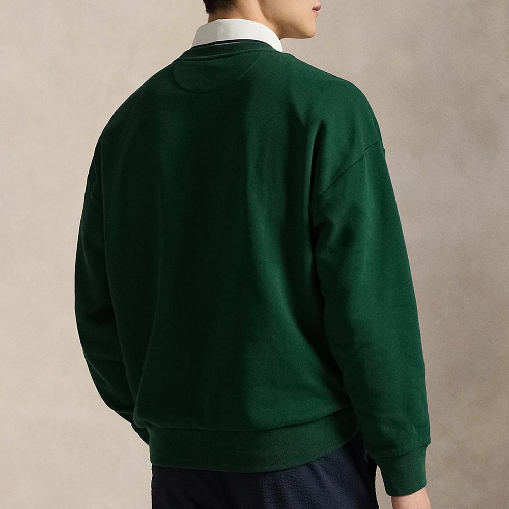 RLX Golf Pullover - Heavyweight Bear Logo CN - Refined Green SS26