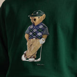 RLX Golf Pullover - Heavyweight Bear Logo CN - Refined Green SS26