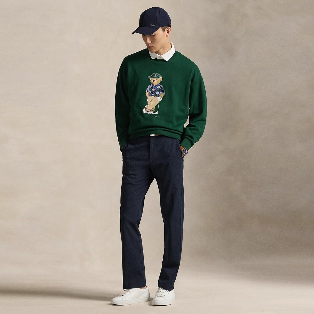 RLX Golf Pullover - Heavyweight Bear Logo CN - Refined Green SS26