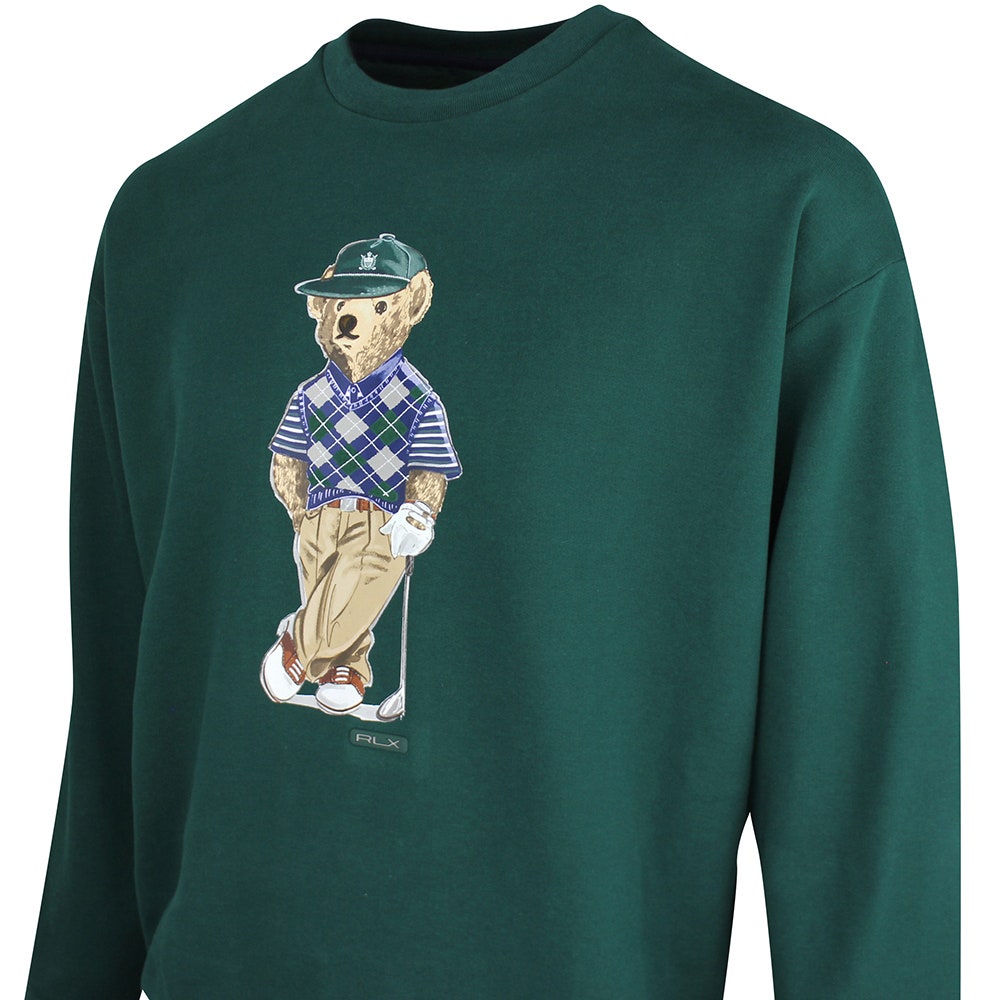 RLX Golf Pullover - Heavyweight Bear Logo CN - Refined Green SS26