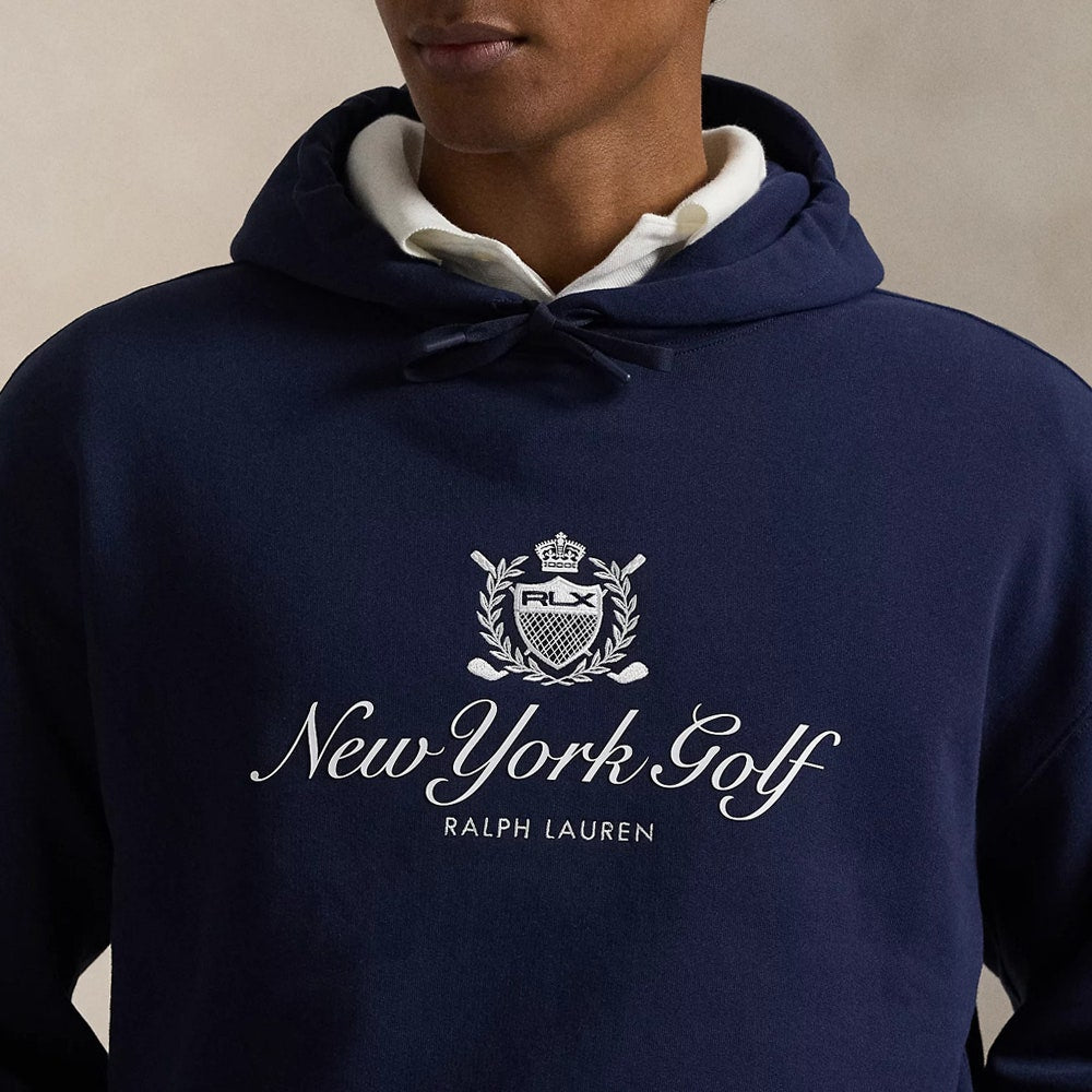 RLX Golf Pullover - Heavyweight Terry Hoodie - Refined Navy SS26