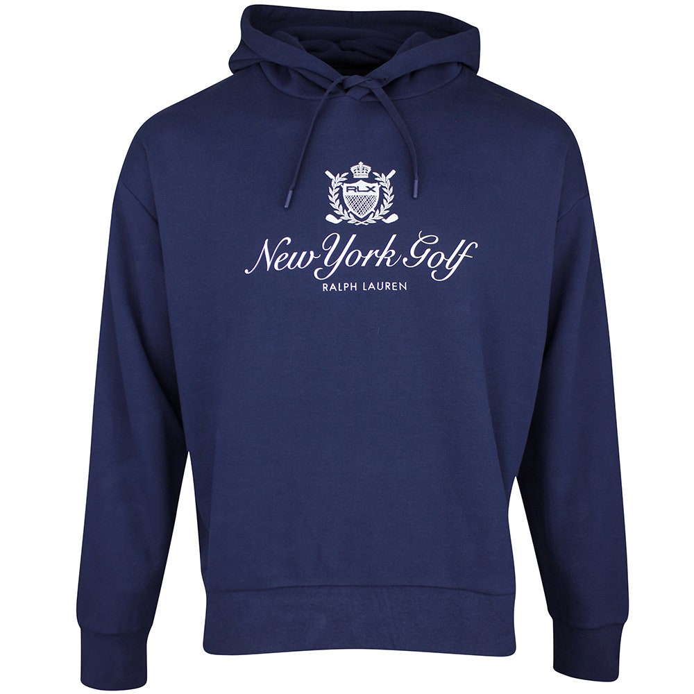 RLX Golf Pullover - Heavyweight Terry Hoodie - Refined Navy SS26