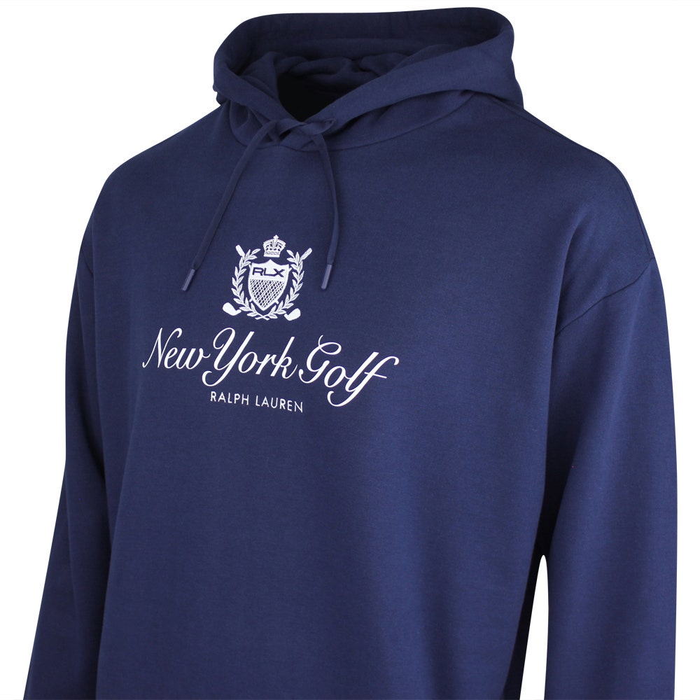 RLX Golf Pullover - Heavyweight Terry Hoodie - Refined Navy SS26