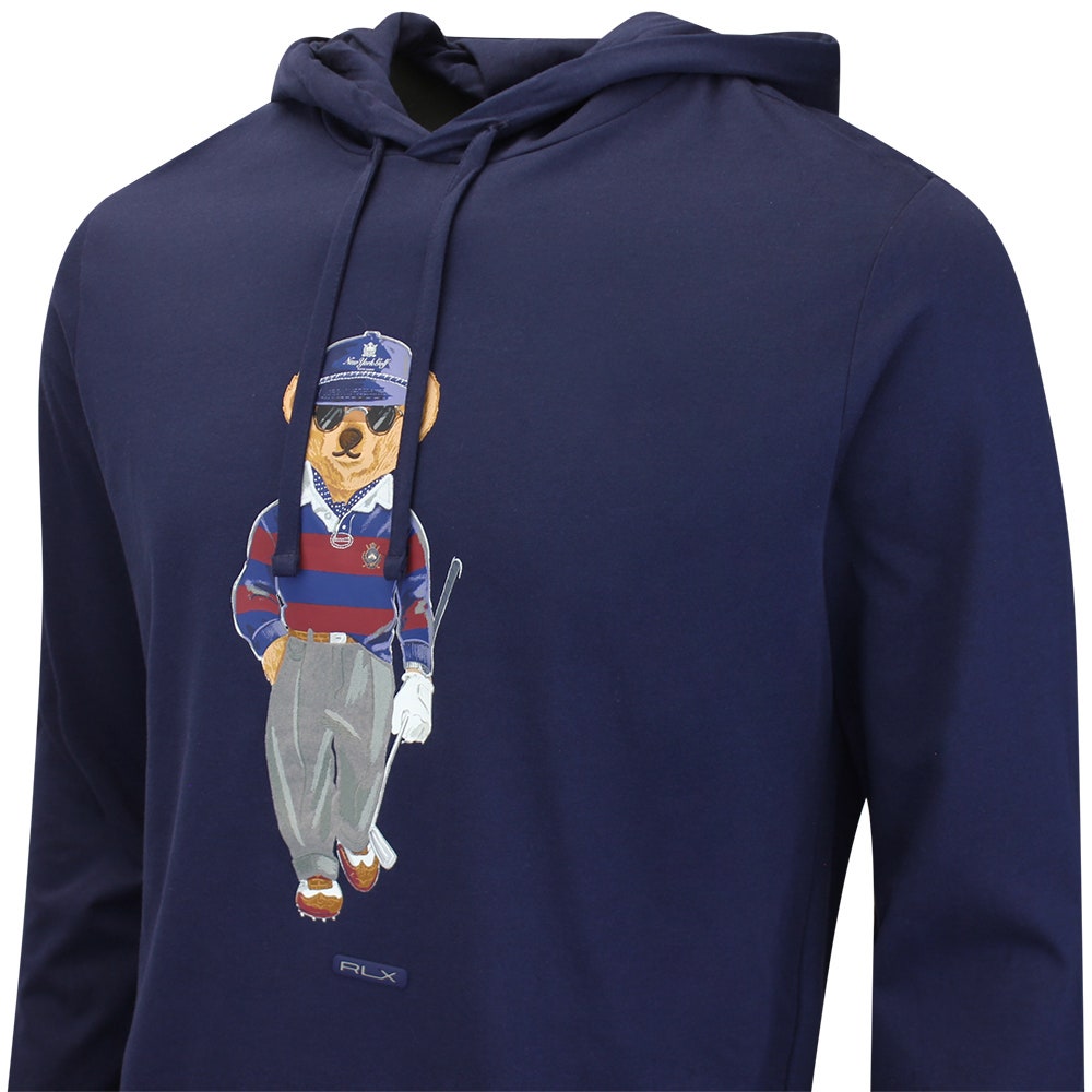 RLX Golf Pullover - NY Bear Logo Hoodie - Refined Navy AW26