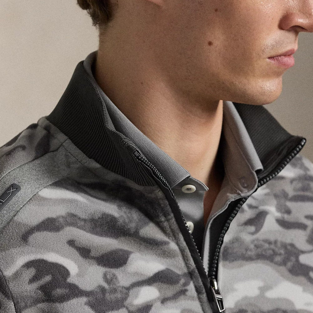 RLX Golf Pullover - RL Tour Pro Logo Brushed Fleece - Dawn Camo FA25
