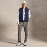RLX Golf Pullover - RL Tour Pro Logo Heather QZ - Ceramic White AW26