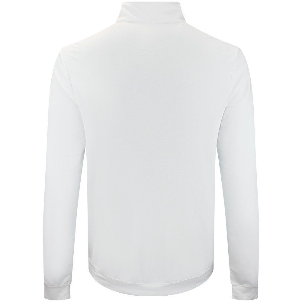 RLX Golf Pullover - RL Tour Pro Logo Heather QZ - Ceramic White AW26