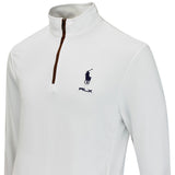 RLX Golf Pullover - RL Tour Pro Logo Heather QZ - Ceramic White AW26
