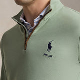 RLX Golf Pullover - RL Tour Pro Logo Heather QZ - Light Green AW26