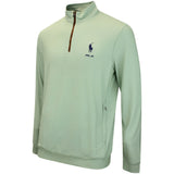 RLX Golf Pullover - RL Tour Pro Logo Heather QZ - Light Green AW26