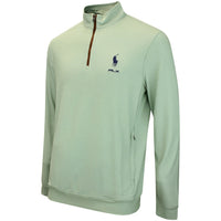 RLX Golf Pullover - RL Tour Pro Logo Heather QZ - Light Green AW26