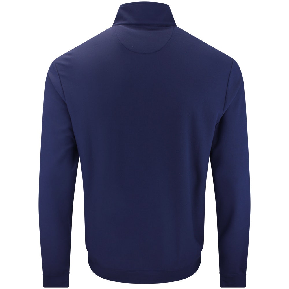 RLX Golf Pullover - RL Tour Pro Logo Heather QZ - Refined Navy AW26