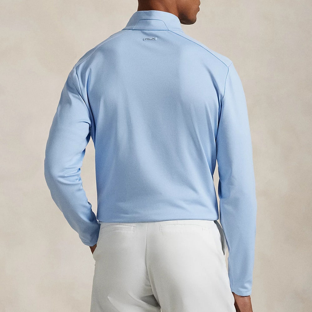 RLX Golf Pullover - RL Tour Pro Logo Lux Jersey - Office Blue FA25