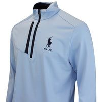 RLX Golf Pullover - RL Tour Pro Logo Lux Jersey - Office Blue FA25