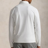 RLX Golf Pullover - RL Tour Pro Logo Lux Jersey - White - Pink FA25