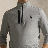 RLX Golf Pullover - RL Tour Pro Logo Lux QZ - Andover Hthr SS26