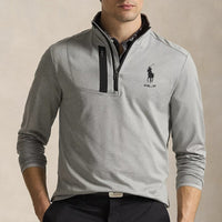 RLX Golf Pullover - RL Tour Pro Logo Lux QZ - Andover Hthr SS26