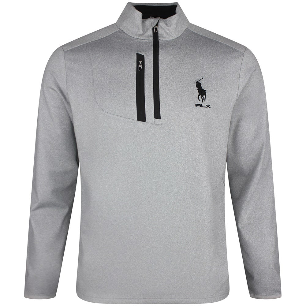RLX Golf Pullover - RL Tour Pro Logo Lux QZ - Andover Hthr SS26