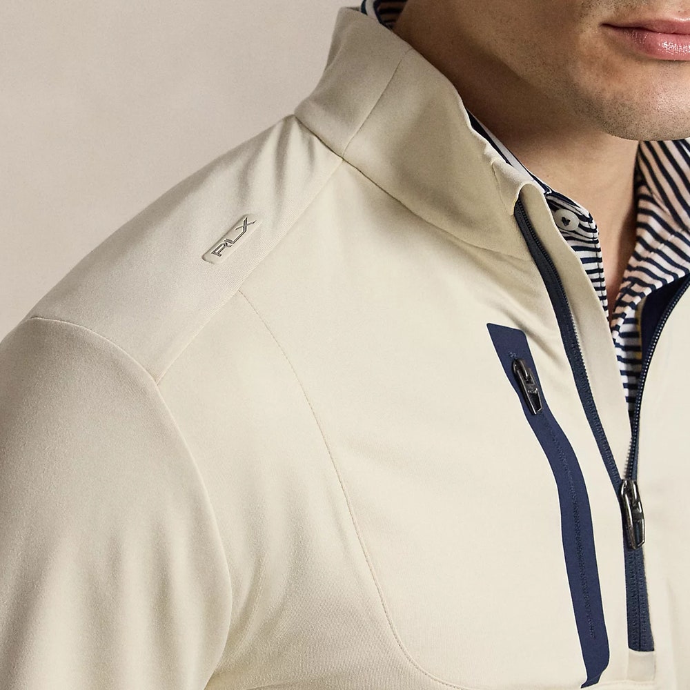 RLX Golf Pullover - RL Tour Pro Logo Lux QZ - Basic Sand AW26