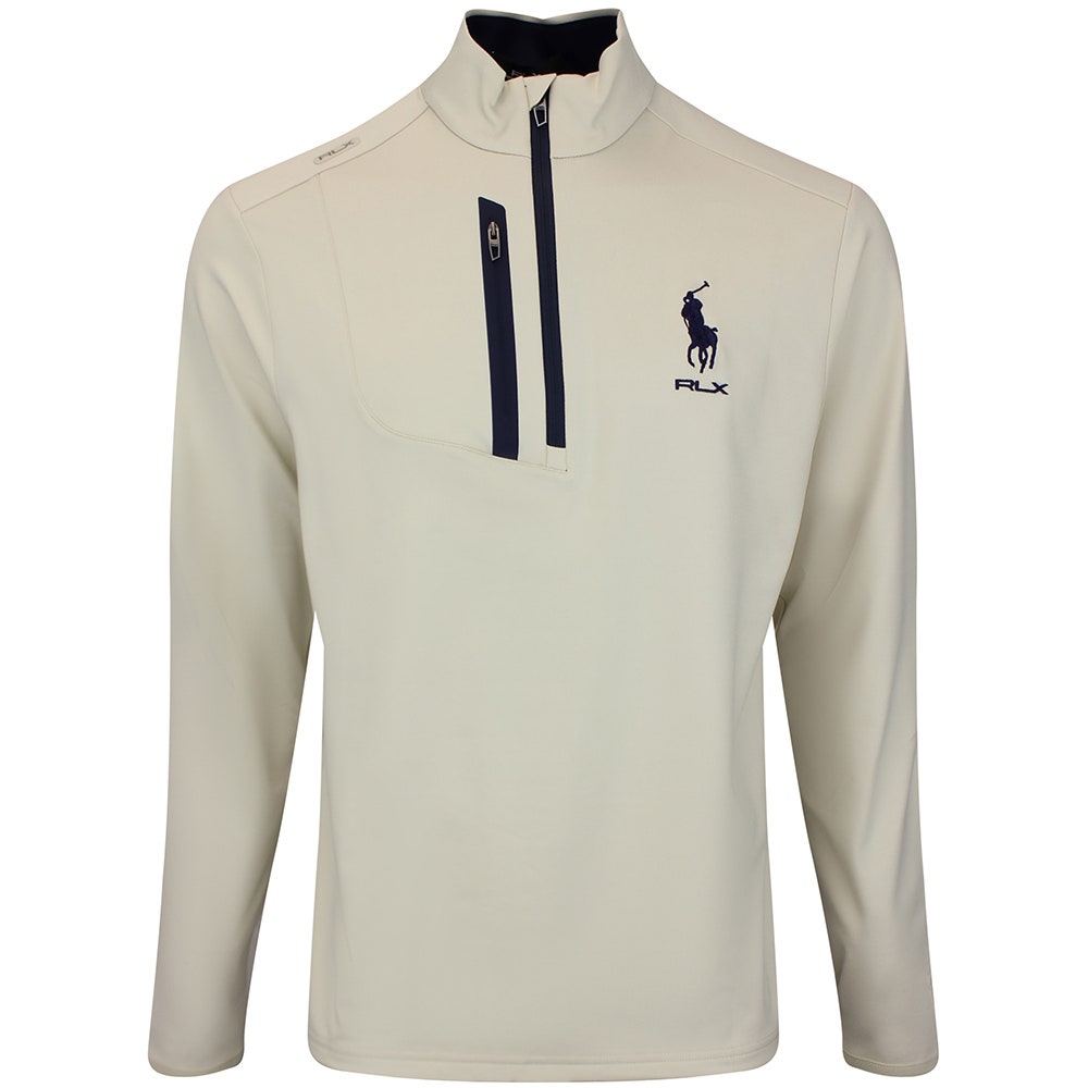 RLX Golf Pullover - RL Tour Pro Logo Lux QZ - Basic Sand AW26
