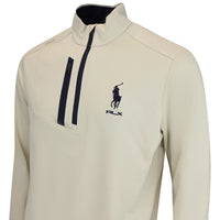 RLX Golf Pullover - RL Tour Pro Logo Lux QZ - Basic Sand AW26