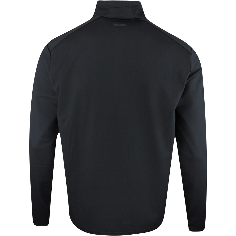RLX Golf Pullover - RL Tour Pro Logo Lux QZ - Black - White SS26