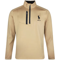 RLX Golf Pullover - RL Tour Pro Logo Lux QZ - C. Camel SS26
