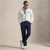 RLX Golf Pullover - RL Tour Pro Logo Lux QZ - C. White - Navy SS26