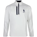 RLX Golf Pullover - RL Tour Pro Logo Lux QZ - C. White - Navy SS26